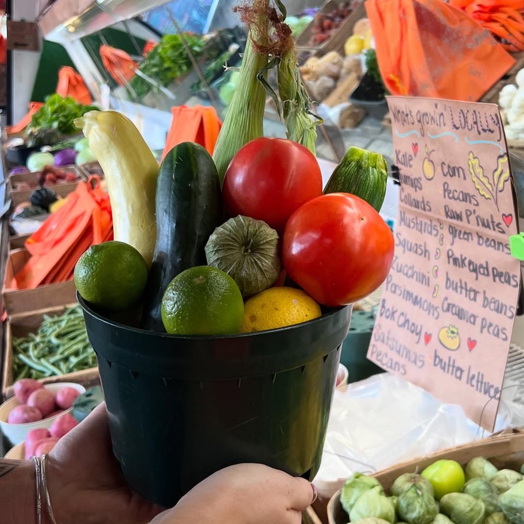 Green Bucket Sunday produce at The Farm